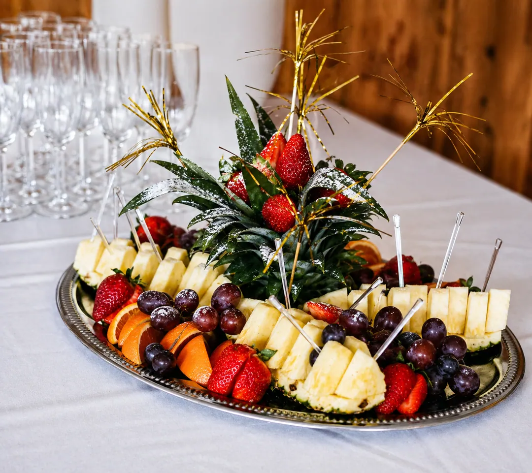 Värvikas puuviljavaagen